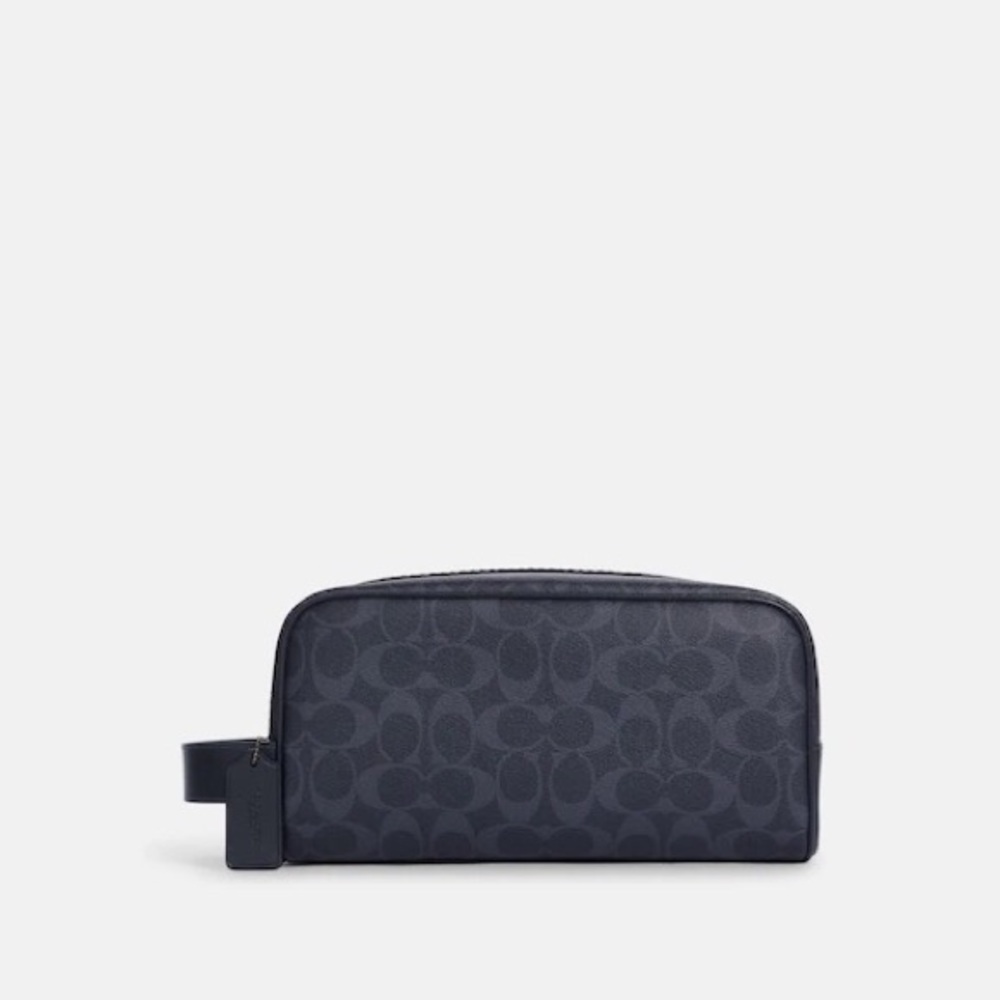 COPY - New Coach Large Travel Kit In Signature Canvas in COLOR:
Gunmetal/Denim/…